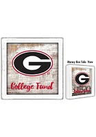 Georgia Bulldogs College Fund Box Sign - Red