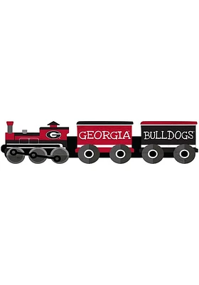 Georgia Bulldogs Train Cutout Sign - Red