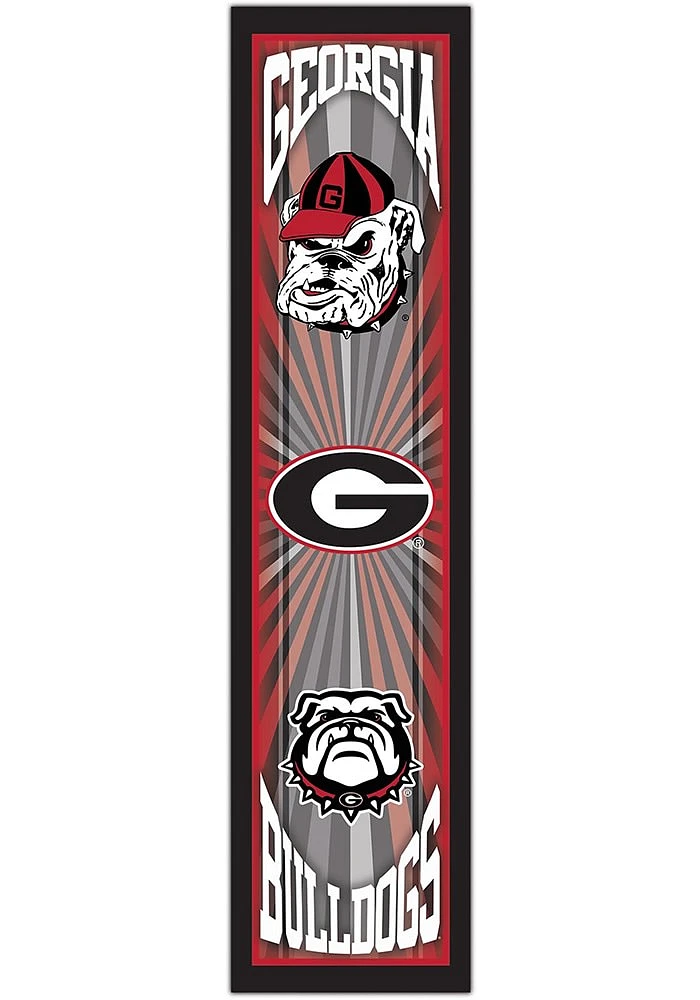 Georgia Bulldogs Throwback Sign - Red