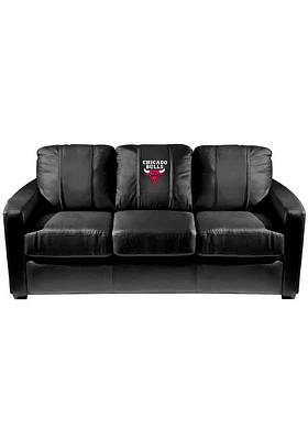 Chicago Bulls Faux Leather Sofa - Black