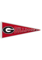 Georgia Bulldogs Wood Pennant Sign - Red