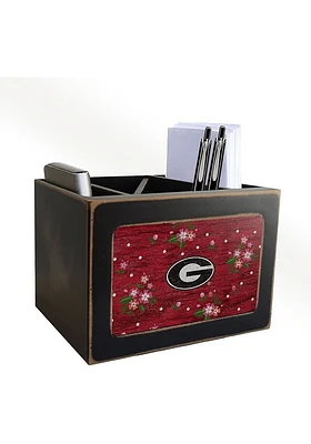 Georgia Bulldogs Floral Desktop Organizer Desk Accessory
