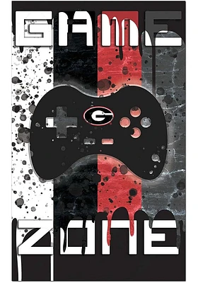 Georgia Bulldogs Grunge Game Zone Sign - Red