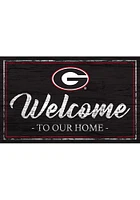 Georgia Bulldogs Team Welcome 11x19 Sign - Red