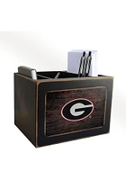 Georgia Bulldogs Distressed Desktop Organizer Desk Accessory
