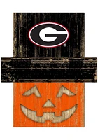 Georgia Bulldogs Pumpkin Head Sign - Red