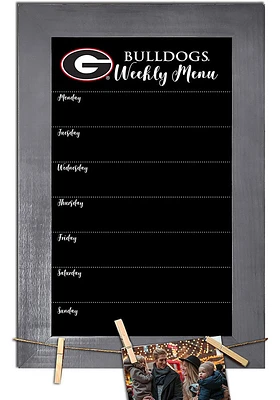 Georgia Bulldogs Weekly Chalkboard Picture Frame - Red