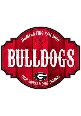 Georgia Bulldogs 24 Inch Homegating Tavern Sign - Red