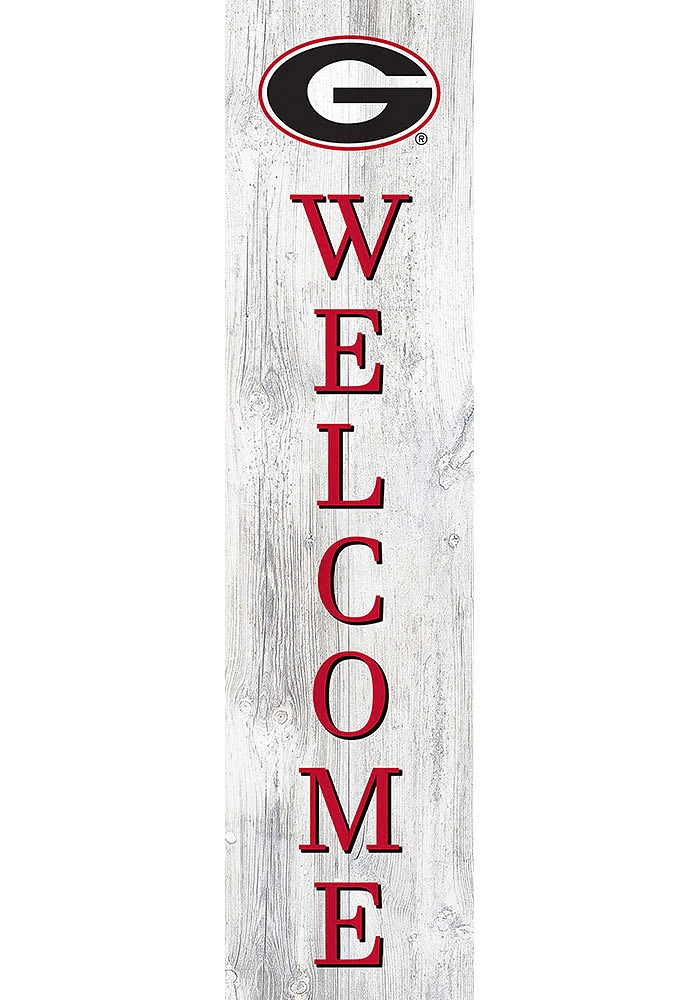Georgia Bulldogs 48 Inch Welcome Leaner Sign - Red