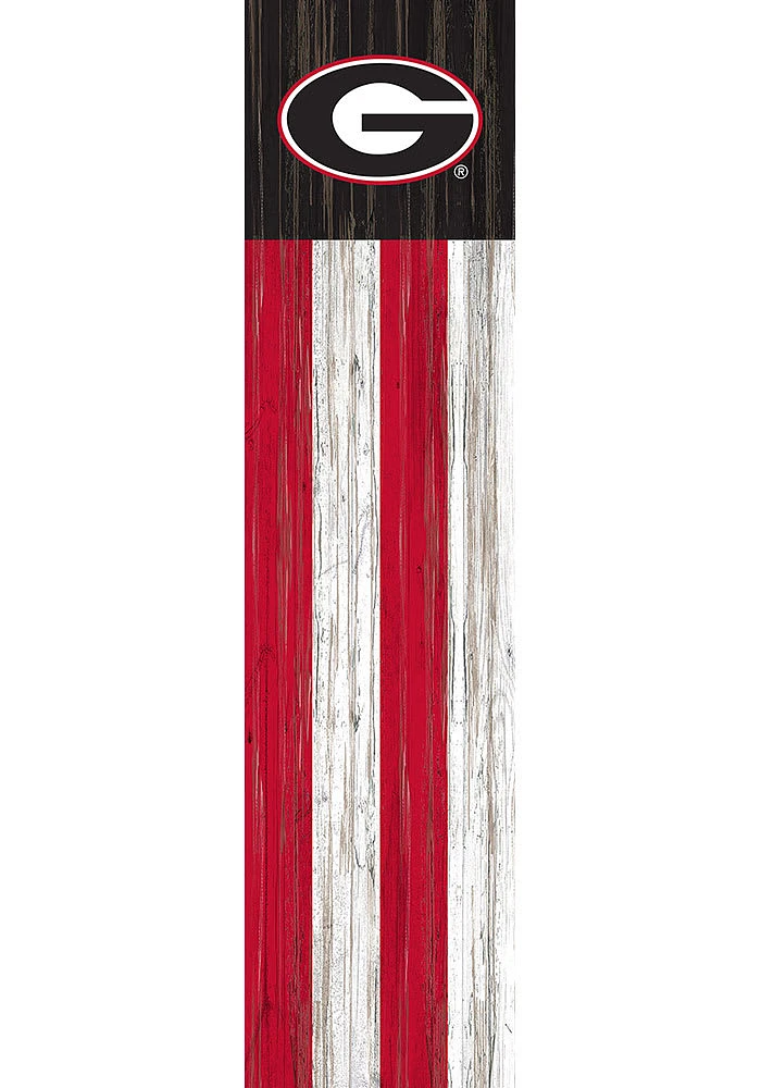 Georgia Bulldogs 48 Inch Flag Leaner Sign - Red