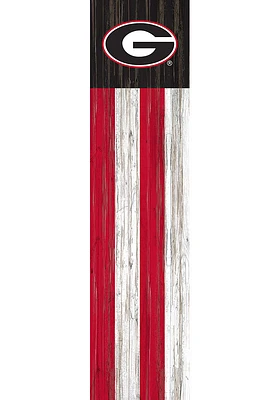 Georgia Bulldogs 48 Inch Flag Leaner Sign - Red