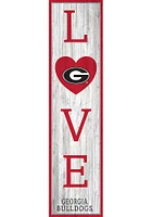 Georgia Bulldogs 48 Inch Love Leaner Sign - Red