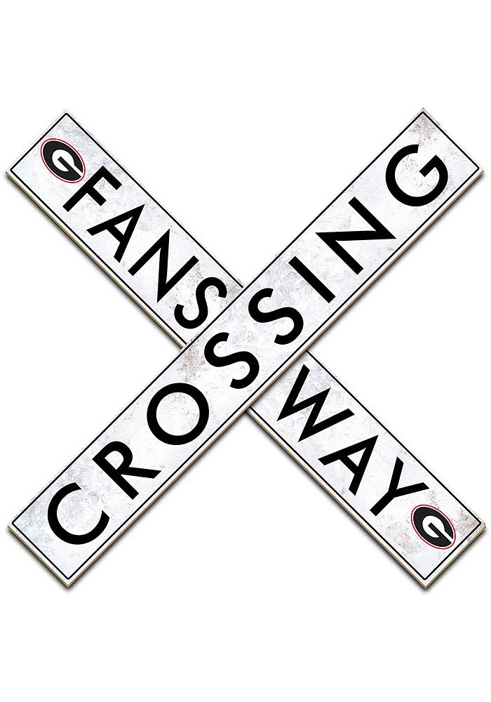 Georgia Bulldogs 48 Inch Fans Way Crossing Wall Art