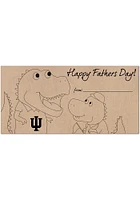 Indiana Hoosiers Fathers Day Coloring Sign - Red