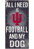 Indiana Hoosiers Football and My Dog Sign - Red