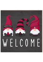 Indiana Hoosiers Welcome Gnomes Sign - Red
