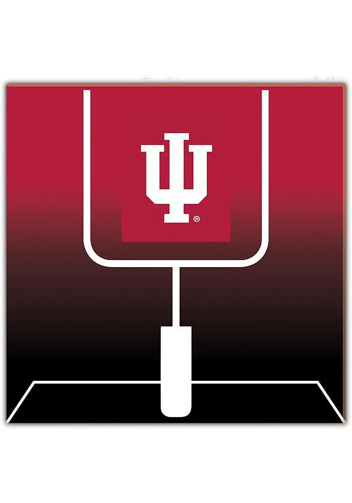 Indiana Hoosiers Goal Gradient Sign - Red
