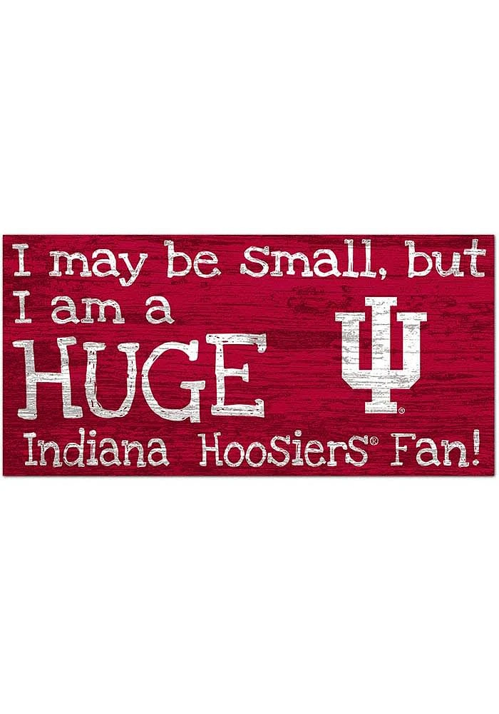 Indiana Hoosiers Huge Fan Sign - Red