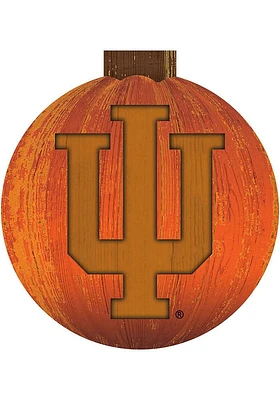 Indiana Hoosiers Halloween Pumpkin Sign - Red