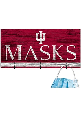 Indiana Hoosiers Team Color Mask Holder Sign - Red