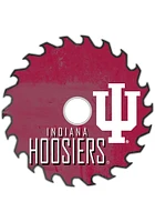 Indiana Hoosiers Rust Circular Saw Sign - Red