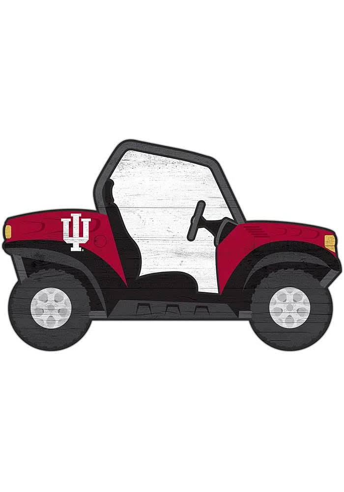 Indiana Hoosiers ATV Cutout Sign - Red