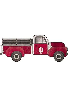 Indiana Hoosiers 15 Inch Truck Sign - Red