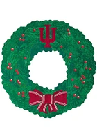 Indiana Hoosiers Team Wreath 16 Inch Sign - Red