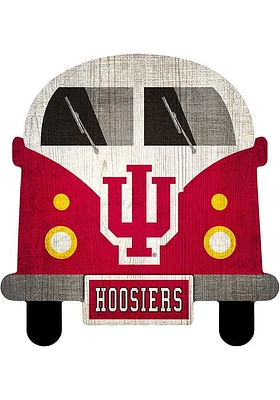 Indiana Hoosiers Team Bus Sign - Red