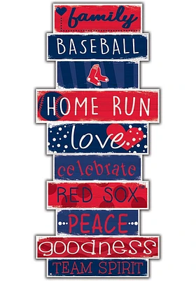Boston Red Sox Celebrations Stack 24 Inch Sign - Red