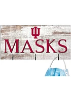 Indiana Hoosiers Mask Holder Sign - Red