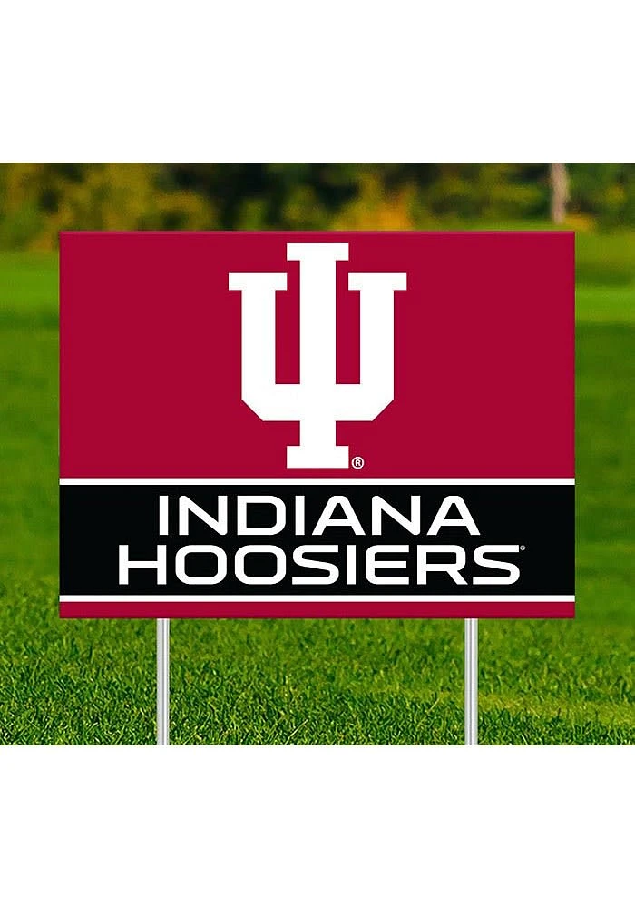 Indiana Hoosiers Team Yard Sign - Red