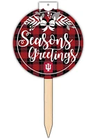 Indiana Hoosiers Seasons Greetings Sign - Red