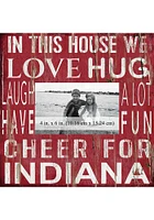 Indiana Hoosiers In This House 10x10 Picture Frame - Red