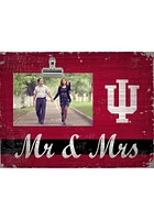 Indiana Hoosiers Mr and Mrs Clip Picture Frame - Red