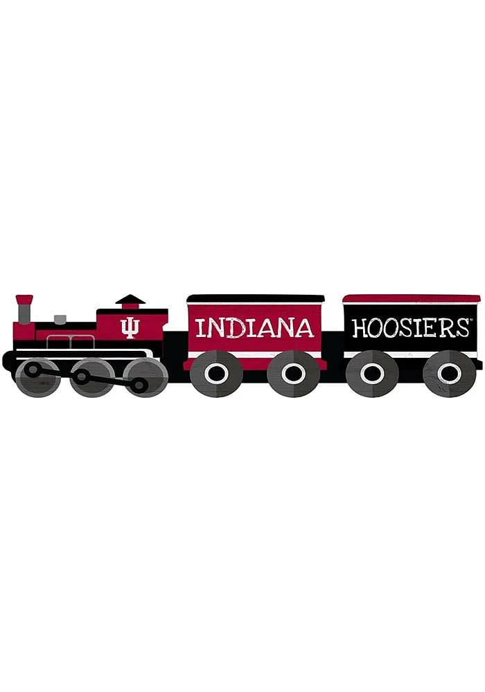 Indiana Hoosiers Train Cutout Sign - Red