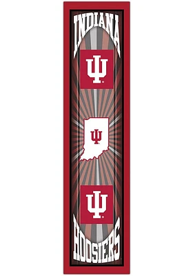 Indiana Hoosiers Throwback Sign - Red