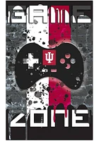 Indiana Hoosiers Grunge Game Zone Sign - Red