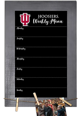 Indiana Hoosiers Weekly Chalkboard Picture Frame - Red