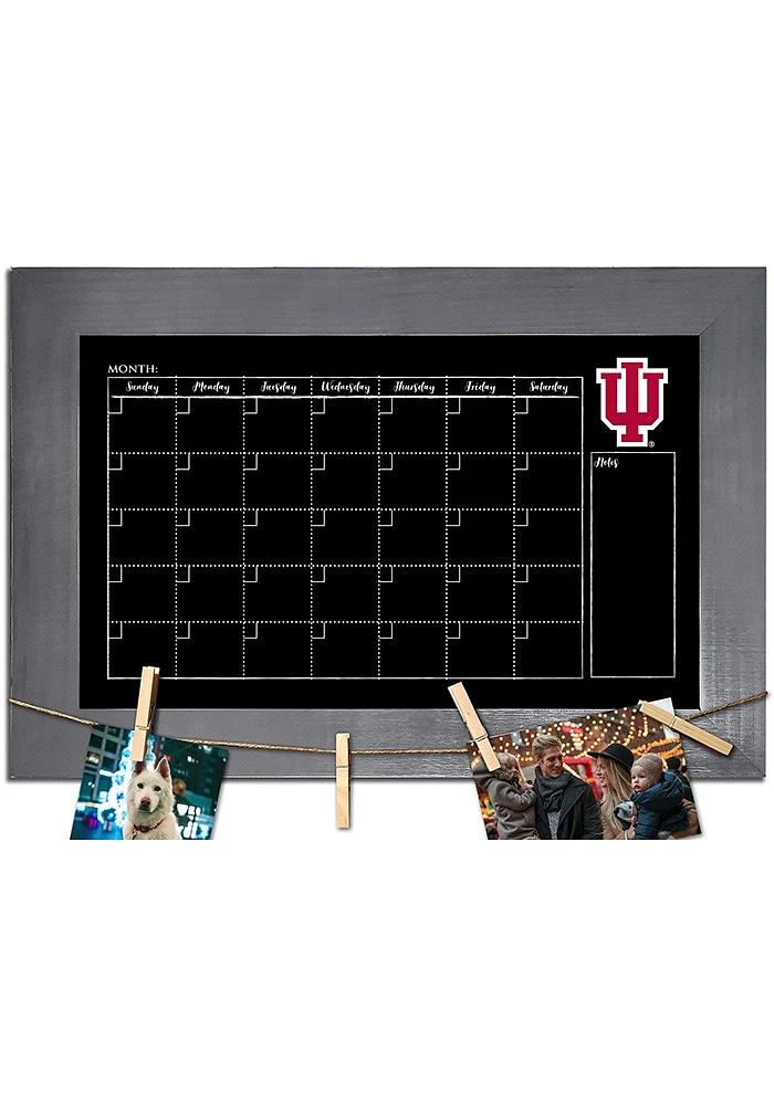 Indiana Hoosiers Monthly Chalkboard Picture Frame - Red