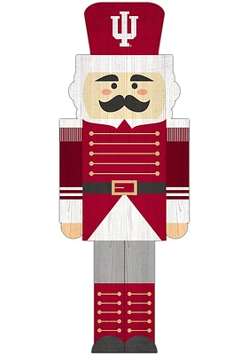 Indiana Hoosiers 31 Inch Nutcracker Leaner Sign - Red
