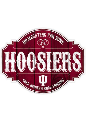 Indiana Hoosiers 24 Inch Homegating Tavern Sign - Red