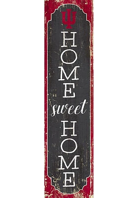 Indiana Hoosiers 48 Inch Home Sweet Home Leaner Sign - Red
