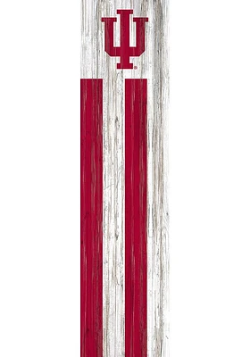 Indiana Hoosiers 48 Inch Flag Leaner Sign - Red