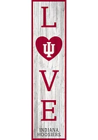 Indiana Hoosiers 48 Inch Love Leaner Sign - Red
