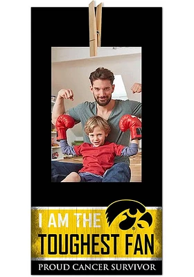 Iowa Hawkeyes The Toughest Fan Sign - Black