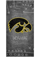 Iowa Hawkeyes Chalk Playbook Sign - Black