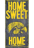 Iowa Hawkeyes Home Sweet Home Sign - Black