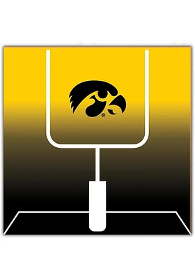Iowa Hawkeyes Goal Gradient Sign - Black