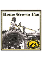 Iowa Hawkeyes Aluminum Can Sign - Black